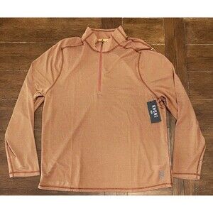 Rhone Glacier 1/4 Zip Base Layer Pullover Shirt Men Size XL Brandy Red $118 NWT